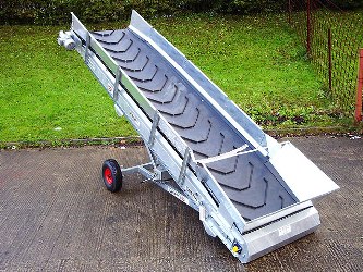 Portable Trough Belt Conveyor System